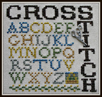 Wordplay-Cross Stitch (w/charm)